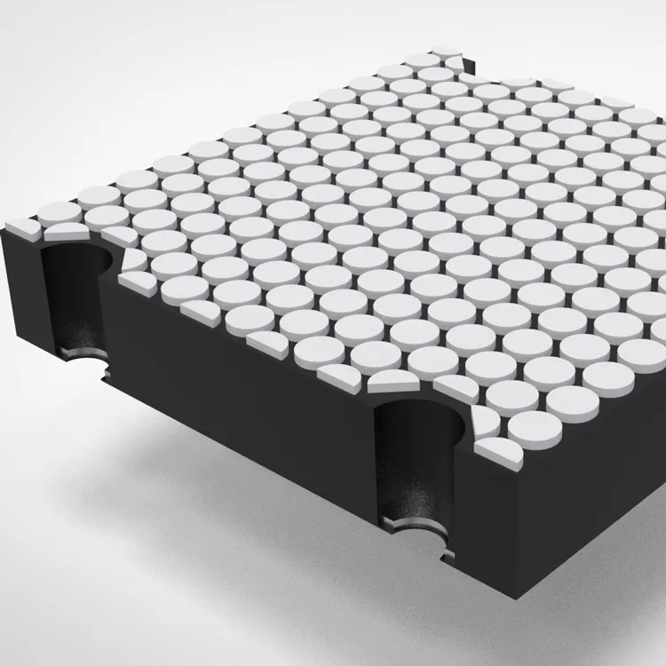 Composite vibrating screen blind plate